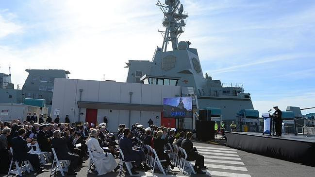 Ngày 23 tháng 5 năm 2015, Australia hạ thủy tàu khu trục phòng không HMAS Hobart Ngày 23 tháng 5 năm 2015, Australia hạ thủy tàu khu trục phòng không HMAS Hobart