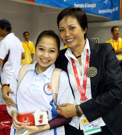 Đỗ Thị Ngân Thương, vận động viên thể dục dụng cụ xuất sắc trong những năm qua của Hà Nội và Việt Nam. Ảnh Thanh Niên