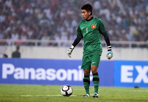 Thủ thành Tuấn Mạnh còn gặp vấn đề về tâm lý. Ảnh: Quang Minh Thủ thành Tuấn Mạnh còn gặp vấn đề về tâm lý. Ảnh: Quang Minh