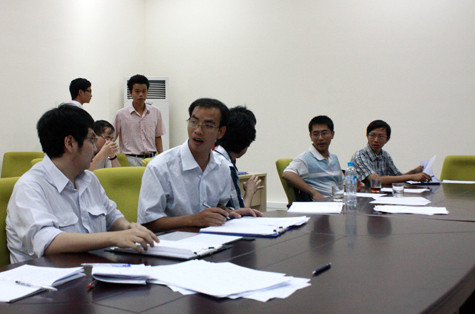 Các học viên đang theo học tại Viện cao cấp về Toán. Ảnh: Xuân Trung Các học viên đang theo học tại Viện cao cấp về Toán. Ảnh: Xuân Trung