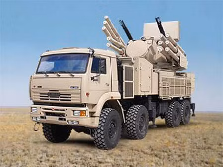 Tổ hợp pháo– tên lửa phòng không Pantsir– S1.