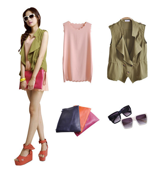 Cá tính với vest phong cách quân đội, kết hợp với váy liền tông màu nữ tính. Xem thêm: Thổi bùng xu hướng hè với thời trang đường phố tuyệt đẹp Cá tính với vest phong cách quân đội, kết hợp với váy liền tông màu nữ tính. Xem thêm: Thổi bùng xu hướng hè với thời trang đường phố tuyệt đẹp