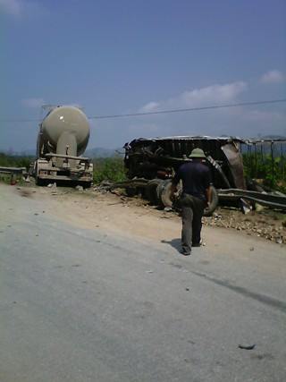 Hiện trường vụ tai nạn