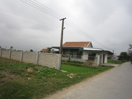 Nhà của em D tại xã Diễn Trường, huyện Diễn Châu, nơi hiện tại em và đứa con vừa sinh đang sống cùng mẹ đẻ.