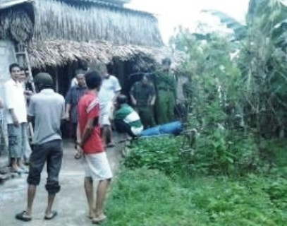 Nhà chị Phương nơi phát hiện xác nạn nhân Nhà chị Phương nơi phát hiện xác nạn nhân