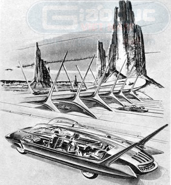 Ô tô của tương lai (ảnh ý tưởng những năm 1964). Ô tô của tương lai (ảnh ý tưởng những năm 1964).