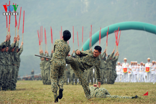 Các chiến sỹ đặc công đã để lại ấn tượng mạnh. Các chiến sỹ đặc công đã để lại ấn tượng mạnh.