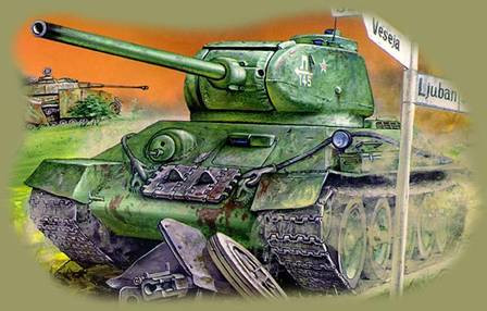 Xe tăng T-34-85 trên chiến trường Xe tăng T-34-85 trên chiến trường
