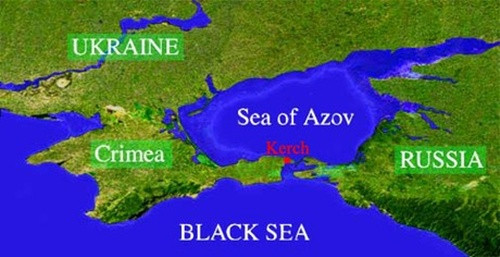 Eo biển Kerch nối Nga với Crimea, ông Putin ra lệnh xây cầu nối với Crimea Eo biển Kerch nối Nga với Crimea, ông Putin ra lệnh xây cầu nối với Crimea