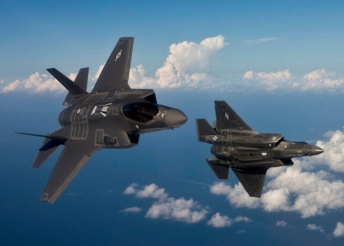 Máy bay chiến đấu F-35 tại căn cứ thử nghiệm Eglin của Không quân Mỹ (ảnh minh họa, nguồn mạng sina Trung Quốc)