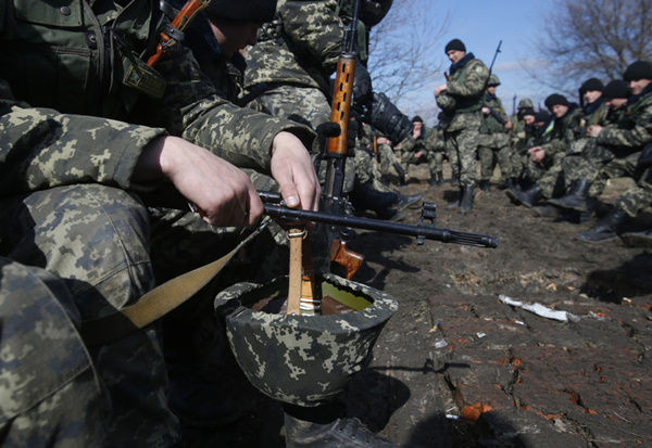 Lực lượng biên phòng Ukraine tổ chức tập trận ở biên giới Nga-Ukraine