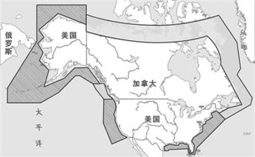 Khu nhận biết phòng không Bắc Mỹ Khu nhận biết phòng không Bắc Mỹ