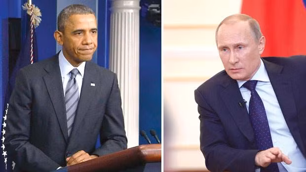 Tổng thống Mỹ Barack Obama và Tổng thống Nga Vladimir Putin
