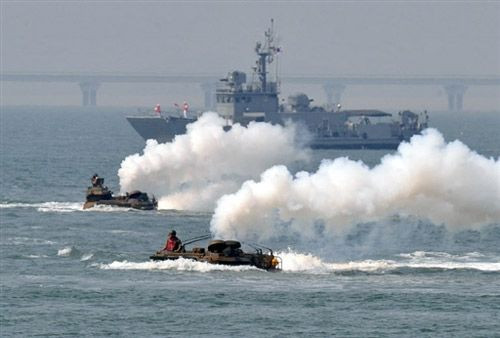 Hàn Quốc tập trận đổ bộ Hàn Quốc tập trận đổ bộ