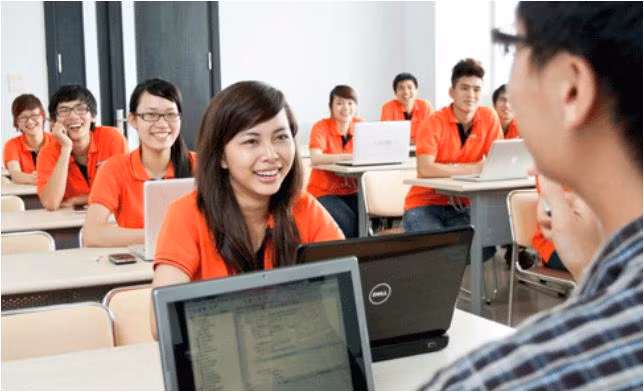 Sinh viên học trong Trường Đại học FPT, đây là một trong những trường ngoài công lập có vị thế cao về chất lượng đào tạo. Ảnh nhà trường cung cấp. Sinh viên học trong Trường Đại học FPT, đây là một trong những trường ngoài công lập có vị thế cao về chất lượng đào tạo. Ảnh nhà trường cung cấp.