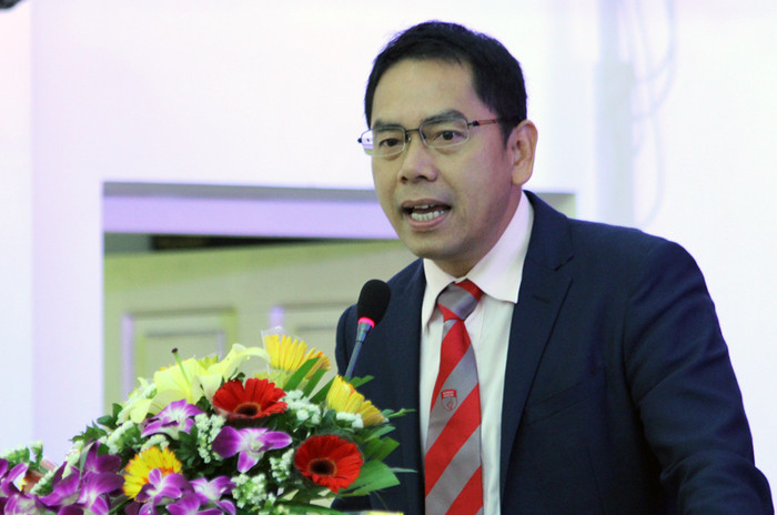 TS. Hồ Đắc Lộc - Hiệu trưởng trường Đại học Công nghệ TP.HCM cho biết, vấn đề “lấn cấn” nhất hiện ở trường khi thực hiện chuyển đổi là “tài sản”. Kinh nghiệm của trường ĐH Công nghệ TP. HCM là mời kiểm toán độc lập. Ảnh Xuân Trung TS. Hồ Đắc Lộc - Hiệu trưởng trường Đại học Công nghệ TP.HCM cho biết, vấn đề “lấn cấn” nhất hiện ở trường khi thực hiện chuyển đổi là “tài sản”. Kinh nghiệm của trường ĐH Công nghệ TP. HCM là mời kiểm toán độc lập. Ảnh Xuân Trung