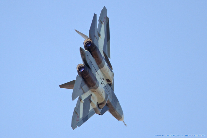 Máy bay chiến đấu tàng hình T-50 do Nga chế tạo.