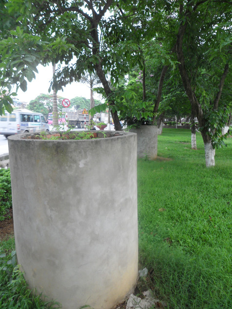 Nhiều cây tuy đã được "bảo vệ tận răng" như vậy nhưng những gốc sưa tại vườn hoa Nam Cao (Phủ Lý, Hà Nam) chưa hẳn đã được an toàn bởi có những gốc dù bên ngoài là "áo giáp" bằng bê tông nhưng vẫn bị đám "sưa tặc" bằng cách nào đó vẫn "hô biến" những cây sưa chỉ còn lại...trơ gốc (Ảnh: Phạm Hải). Nhiều cây tuy đã được "bảo vệ tận răng" như vậy nhưng những gốc sưa tại vườn hoa Nam Cao (Phủ Lý, Hà Nam) chưa hẳn đã được an toàn bởi có những gốc dù bên ngoài là "áo giáp" bằng bê tông nhưng vẫn bị đám "sưa tặc" bằng cách nào đó vẫn "hô biến" những cây sưa chỉ còn lại...trơ gốc (Ảnh: Phạm Hải).