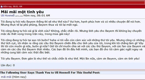 Dù thua nhưng các CĐV Bayern Munich vẫn khẳng định sẽ: "Mãi mãi một tình yêu". Dù thua nhưng các CĐV Bayern Munich vẫn khẳng định sẽ: "Mãi mãi một tình yêu".