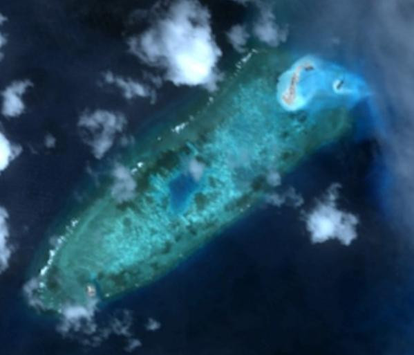 Đá Chữ Thập, quần đảo Trường Sa của Việt Nam (nguồn mạng sina TQ)