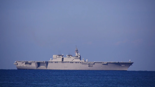 Tàu sân bay trực thăng Izumo Nhật Bản bắt đầu chạy thử (nguồn mạng sina TQ)