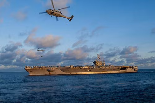Tàu sân bay Mỹ trên Biển Đông (ảnh tư liệu)