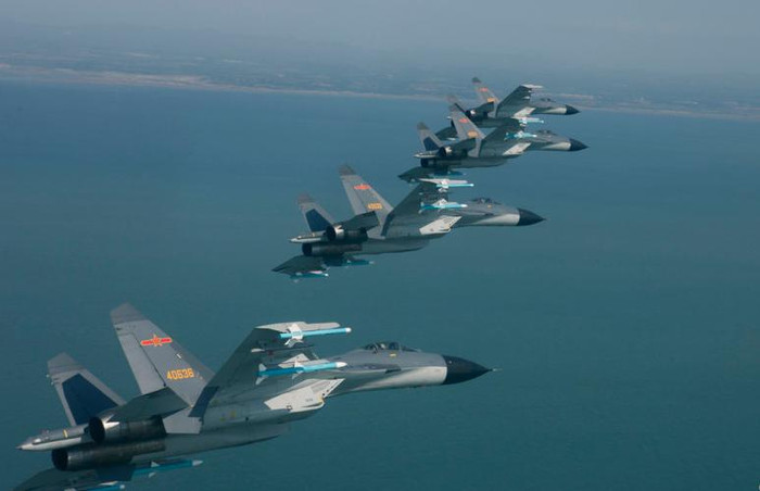 Máy bay chiến đấu J-11B của lực lượng hàng không Hải quân Trung Quốc Máy bay chiến đấu J-11B của lực lượng hàng không Hải quân Trung Quốc