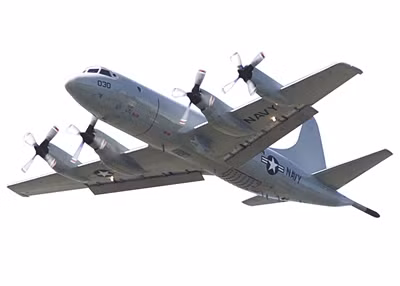 Máy bay trinh sát P-3 Orion Mỹ (nguồn báo Phượng Hoàng, Hồng Kông)