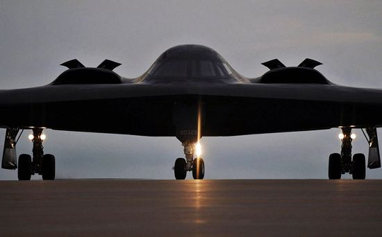 Máy bay ném bom chiến lược tàng hình B-2A Mỹ (ảnh tư liệu)