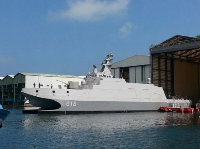 Tàu hộ vệ tên lửa hạng nhẹ tàng hình lớp Đà Giang do Đài Loan tự chế tạo (nguồn mạng sina Trung Quốc)