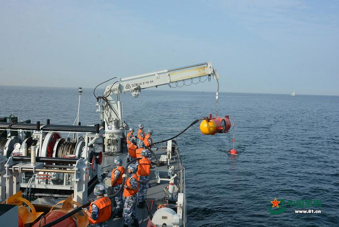 Tàu quét mìn Thanh Châu, Hạm đội Bắc Hải tập trận quét mìn