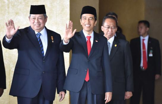 Cựu và Tân Tổng thống Indonesia: Ông Susilo Bambang và Joko Widodo