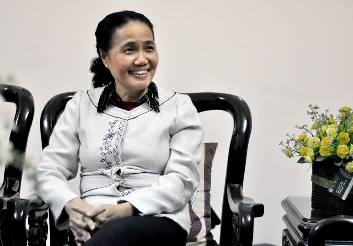 GS. TS Trần Thị Vinh nói rằng, muốn đất nước phát triển, muốn biến khát vọng thành hiện thực phải biết tìm ra lợi thế của quốc gia đó. Ảnh Trần Kháng. GS. TS Trần Thị Vinh nói rằng, muốn đất nước phát triển, muốn biến khát vọng thành hiện thực phải biết tìm ra lợi thế của quốc gia đó. Ảnh Trần Kháng.