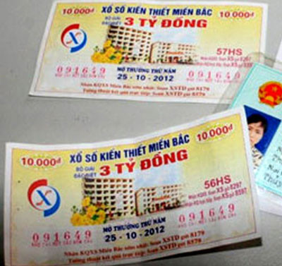 Hình ảnh tấm vé số trúng giải độc đắc 200 triệu đồng. Hình ảnh tấm vé số trúng giải độc đắc 200 triệu đồng.