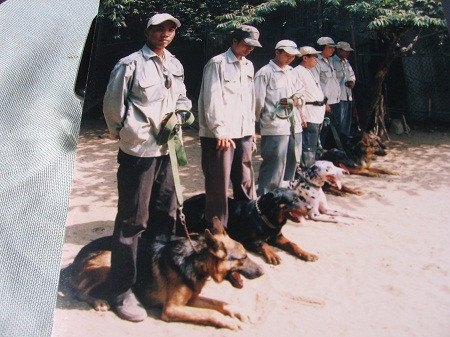 Hình ảnh các huấn luyện viên cùng các chú khuyển tại trường Hình ảnh các huấn luyện viên cùng các chú khuyển tại trường