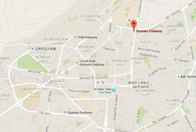 Đại sứ quán Nga ở Syria bị tấn công Đại sứ quán Nga ở Syria bị tấn công