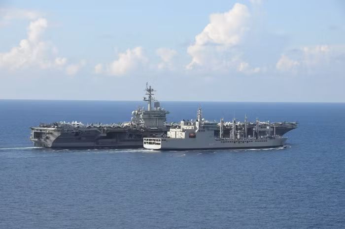 Tàu khu trục lớp Akizuki Nhật Bản theo Quân đội Mỹ đi khắp nơi "chinh chiến" (nguồn Thời báo Hoàn Cầu, Trung Quốc)