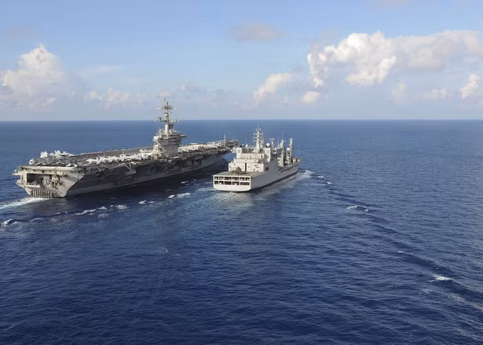 Tàu khu trục lớp Akizuki Nhật Bản theo Quân đội Mỹ đi khắp nơi "chinh chiến" (nguồn Thời báo Hoàn Cầu, Trung Quốc)