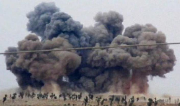 Hình ảnh Nga không kích ở Syria (nguồn hãng tin AP Mỹ) Hình ảnh Nga không kích ở Syria (nguồn hãng tin AP Mỹ)