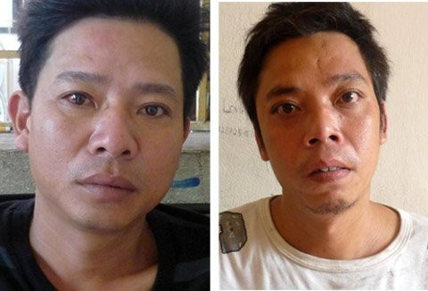 Phát hiện đứa cháu nuôi hãm hại con gái mình người cha đã không tố cáo mà còn hùa theo hành hạ ép cháu bé cùng xem phim sex, sau đó 'diễn' lại với kẻ đồi bại những cảnh như đã xem trong phim. Vụ việc đau lòng trên đã xảy ra với cháu Nguyễn Phương V., 9 tuổi, ở phường Dư Hàng Kênh, quận Lê Chân, Hải Phòng. V. nhiều lần bị chính cha đẻ là Bùi Ngọc Thắng, SN 1977, cùng với đứa cháu nuôi là Đoàn Văn Sức, SN 1975, ở xã Hồng Phong, huyện An Dương giở trò đồi bại vào tháng 7/2011. Thắng khi phát hiện ra con mình bị cháu nuôi hãm hại, đã không có hành động gì giúp con, ngược lại hắn lại bắt chính đứa con của mình xem sex rồi làm theo những hành động trong đó. Ảnh: Đối tượng Thắng và Sức.