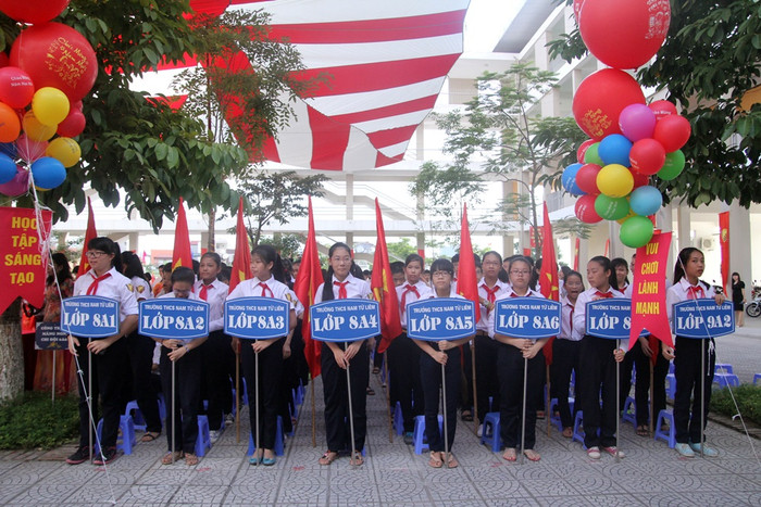 Trường THCS chất lượng cao Nam Từ Liêm ngày càng khó tuyển sinh hơn. Ảnh Phương Thảo Trường THCS chất lượng cao Nam Từ Liêm ngày càng khó tuyển sinh hơn. Ảnh Phương Thảo