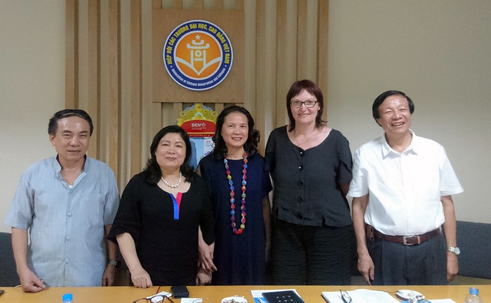 Lãnh đạo Hiệp hội làm việc với chuyên gia Đức về các nội dung có thể hợp tác. Lãnh đạo Hiệp hội làm việc với chuyên gia Đức về các nội dung có thể hợp tác.