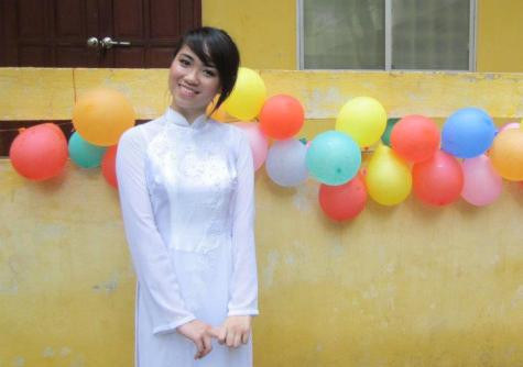 Thảo Ngọc trong một lần chia tay lớp 12.