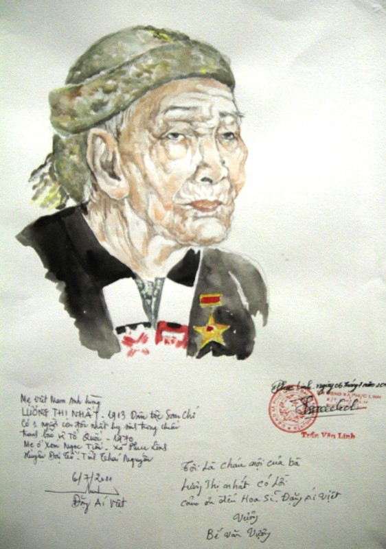 Mẹ Lương Thị Nhất, sinh năm 1953 dân tộc Sán Chỉ, có người con độc nhất hy sinh trong chiến tranh bảo vệ Tổ Quốc năm 1970. Hiện Mẹ ở xã Phúc Linh, huyện Đại Từ, tỉnh Thái Nguyên. Mẹ Lương Thị Nhất, sinh năm 1953 dân tộc Sán Chỉ, có người con độc nhất hy sinh trong chiến tranh bảo vệ Tổ Quốc năm 1970. Hiện Mẹ ở xã Phúc Linh, huyện Đại Từ, tỉnh Thái Nguyên.