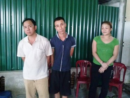 3 trong số 6 đối tượng bị bắt giữ 3 trong số 6 đối tượng bị bắt giữ