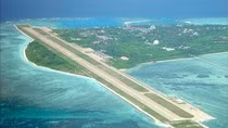 Đường băng sân bay trên đảo Phú Lâm, quần đảo Hoàng Sa của Việt Nam - quần đảo này bị Trung Quốc dùng vũ lực xâm lược năm 1974