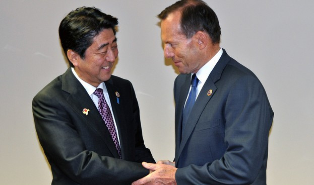 Thủ tướng Nhật Bản Shinzo Abe và Thủ tướng Australia Abbott Thủ tướng Nhật Bản Shinzo Abe và Thủ tướng Australia Abbott