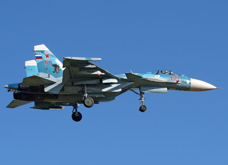 Máy bay hải quân Su-33 của Nga Máy bay hải quân Su-33 của Nga