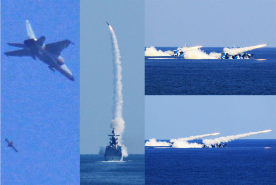 Quân đội Trung Quốc tập trận trên biển