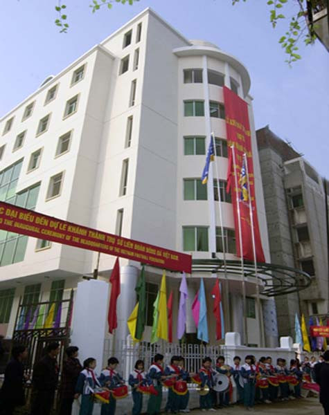 Trụ sở Liên đoàn bóng đá VN trên phố Lý Văn Phức - HN Trụ sở Liên đoàn bóng đá VN trên phố Lý Văn Phức - HN